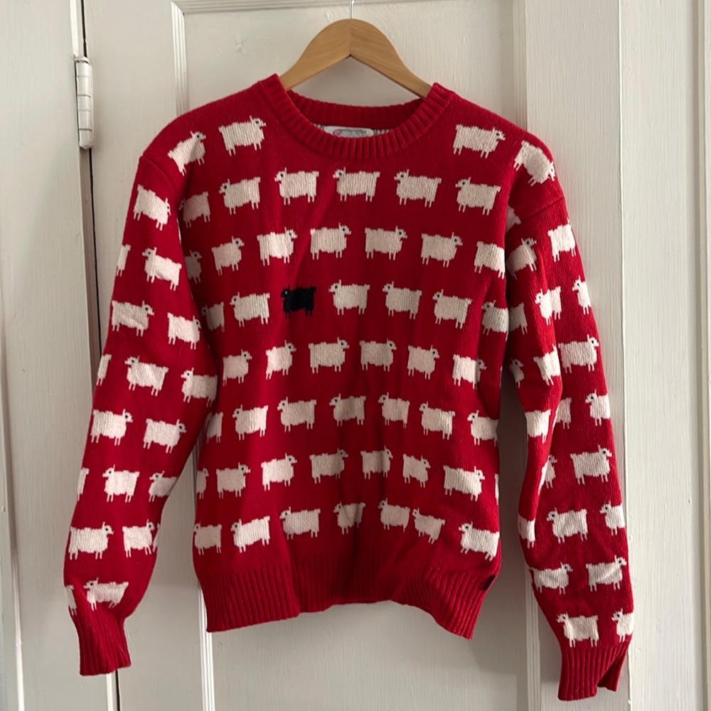 Warm & Wonderful x Rowing Blazers Princess Diana Black Sheep Wool Sweater S